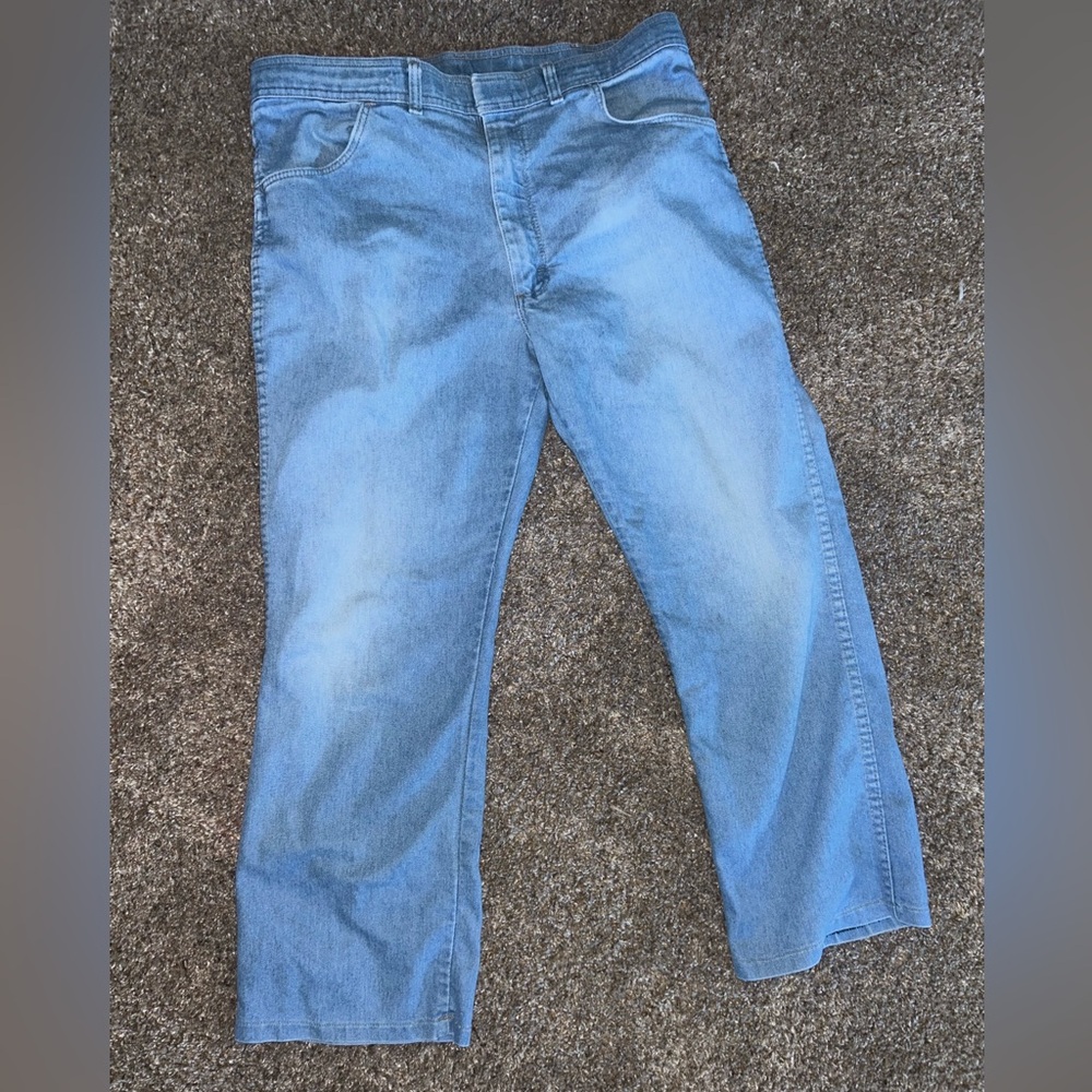 Vintage Wrangler men’s light wash denim jeans 38 x 29